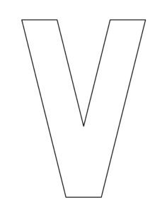Letter V Coloring Pdf, Free Vectors File